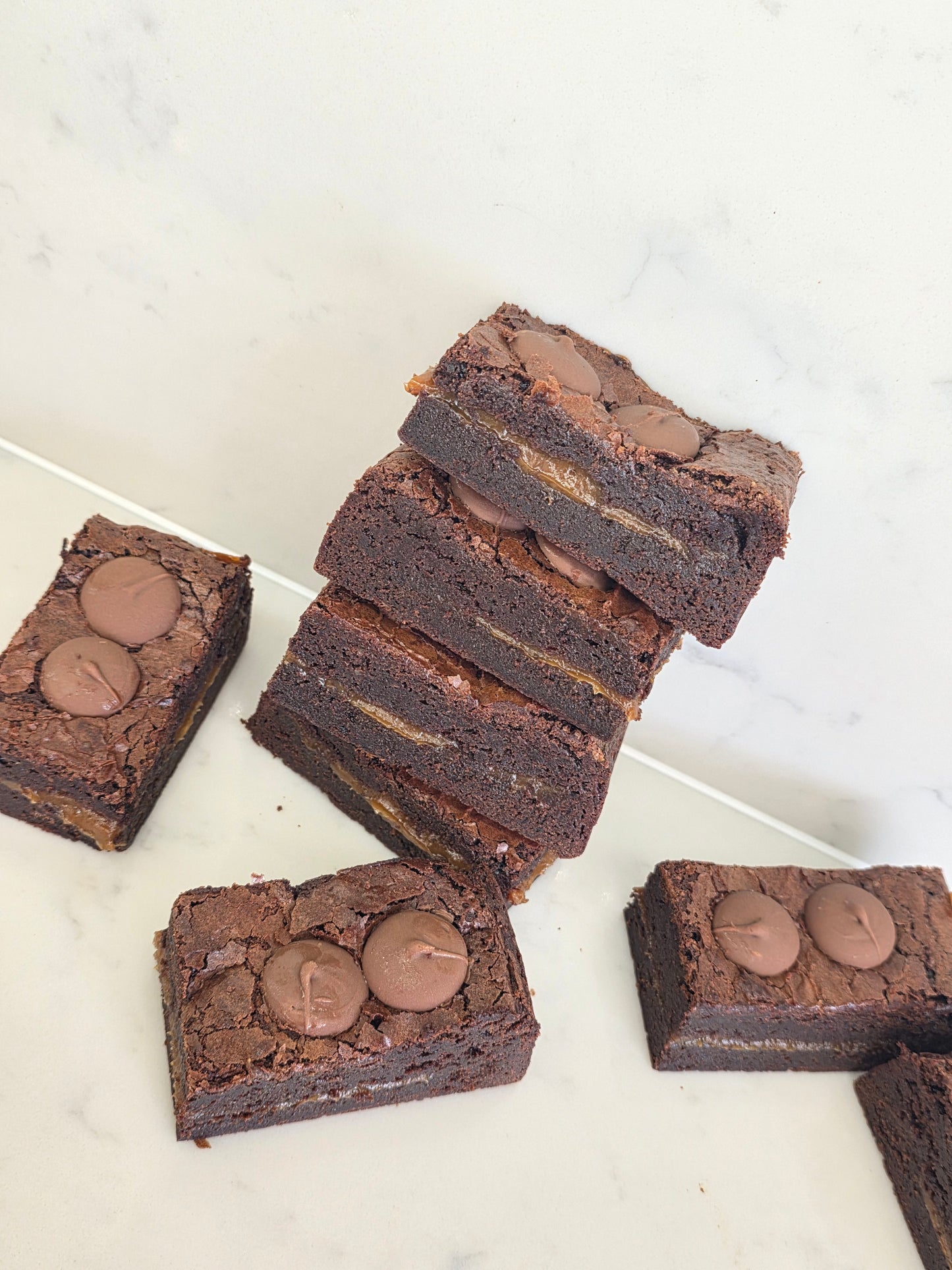 GLUTEN FREE Caramel Nibbles Brownie