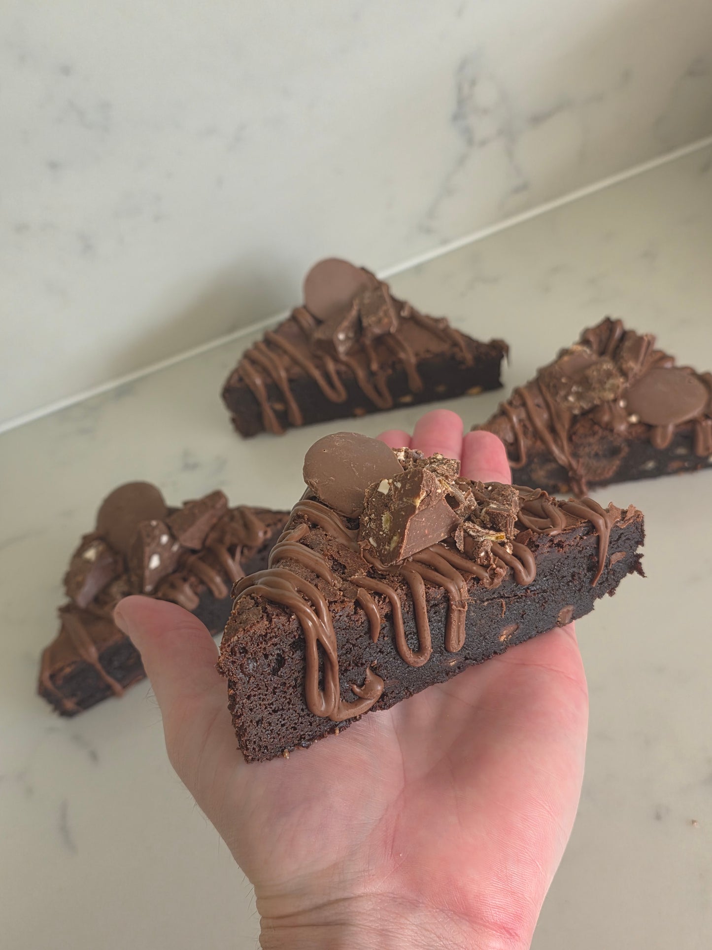 GLUTEN FREE Chocolate Orange Deluxe Brownies WITH ORANGE TOBLERONE, Orange Matchmakers and Orange Twirl