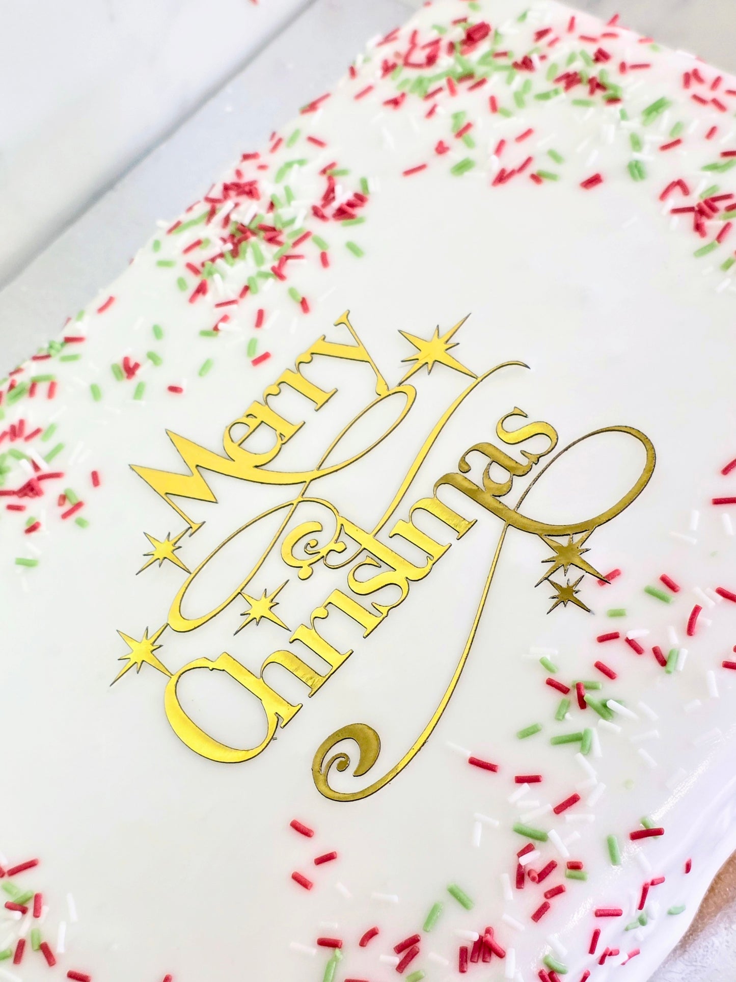 GLUTEN FREE - Christmas Old Cake - rectangular