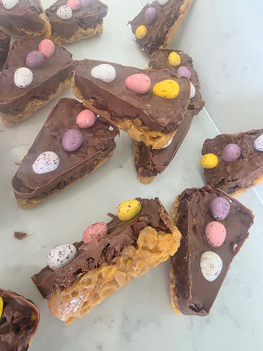 GLUTEN FREE Mini Egg Cornflake Slice