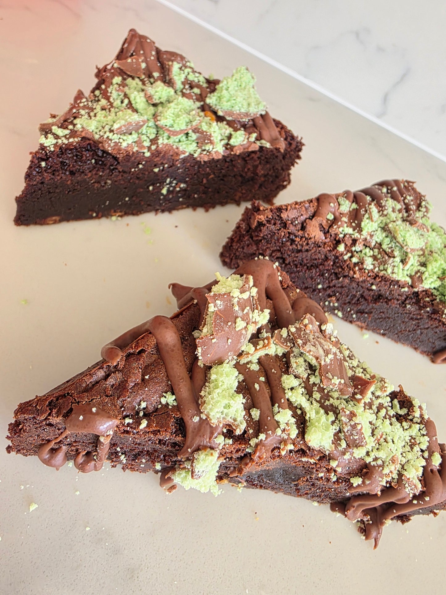 GLUTEN FREE Mint Aero Brownie