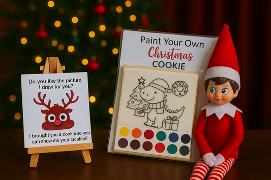 Paint Your Own Giant Cookie - Dinosaur Edition - Christmas