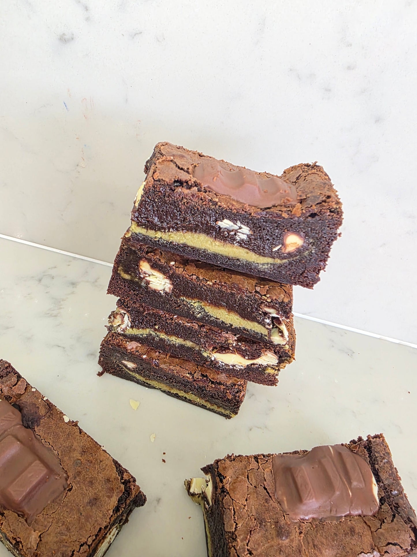 GLUTEN FREE Pistachio and Kinder Brownie