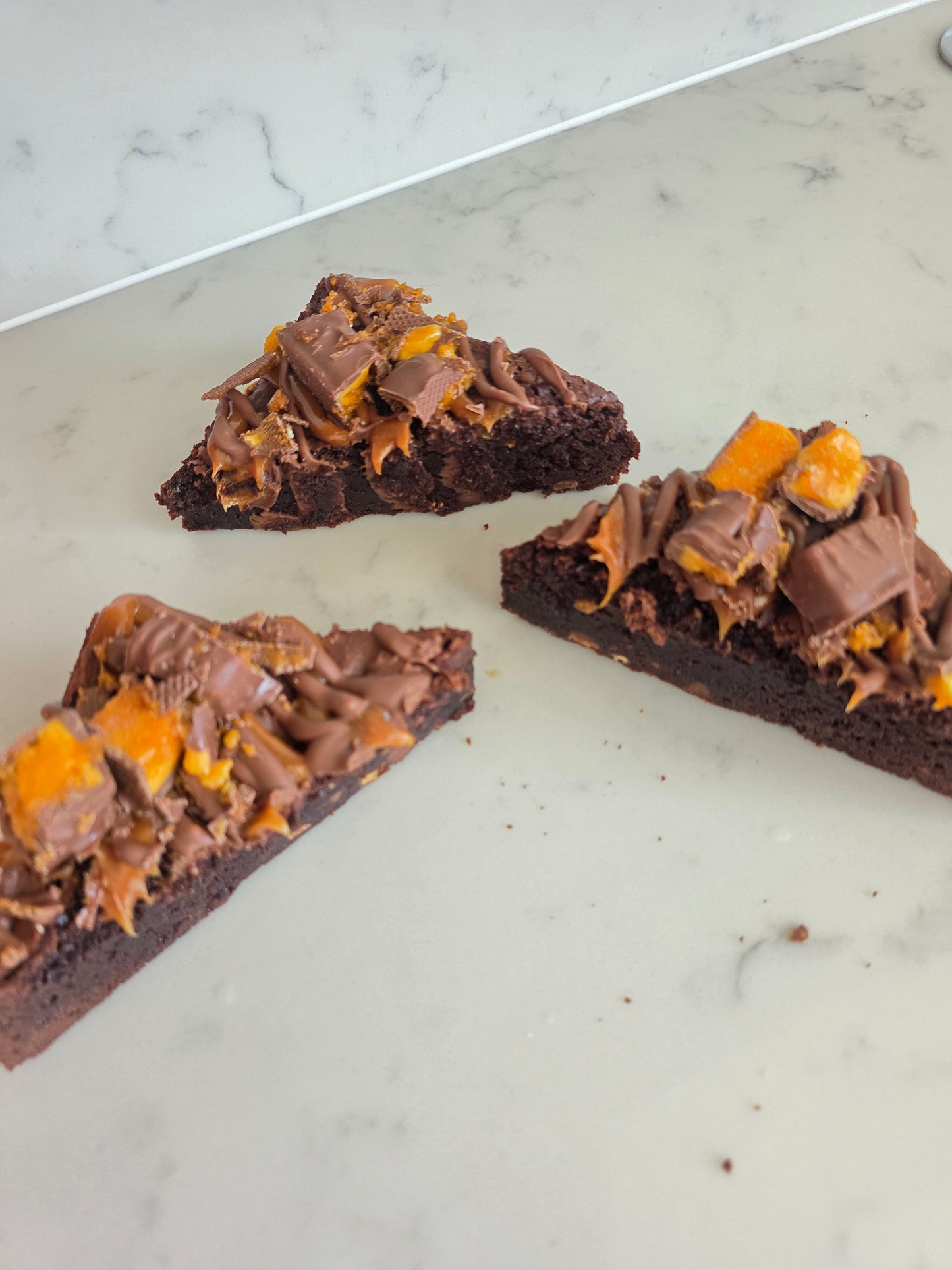 GLUTEN FREE Crunchie Brownie