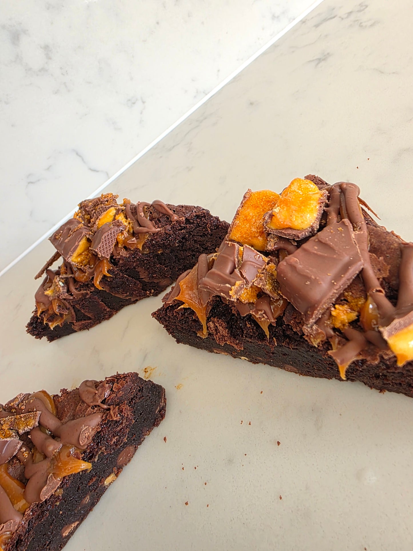GLUTEN FREE Crunchie Brownie