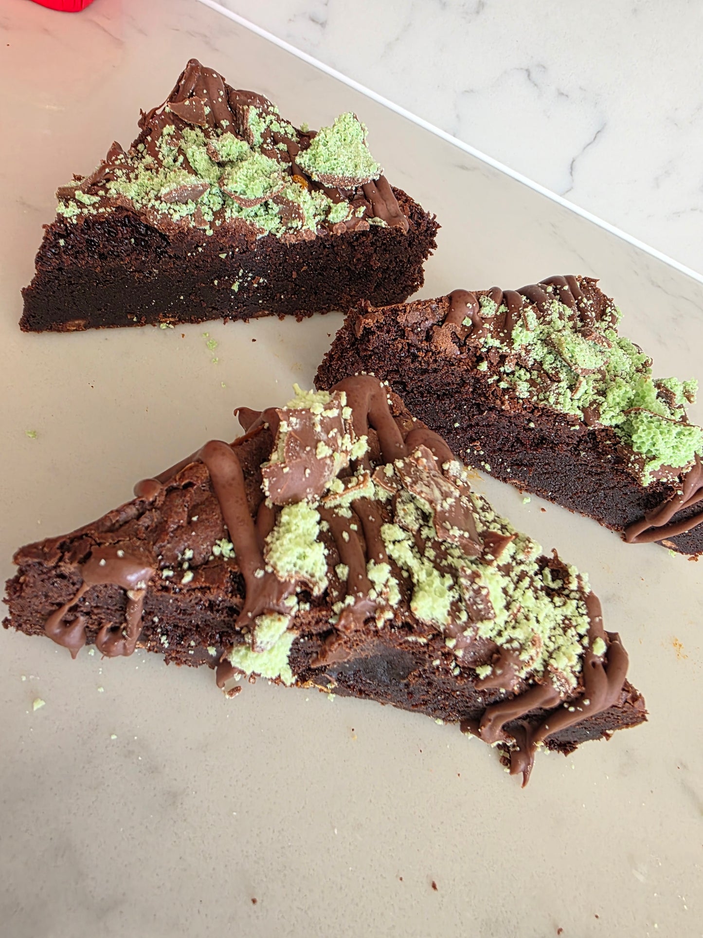 GLUTEN FREE Mint Aero Brownie