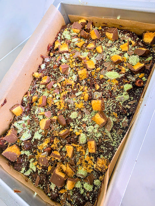 GLUTEN FREE Mint Crunchie Rocky Road