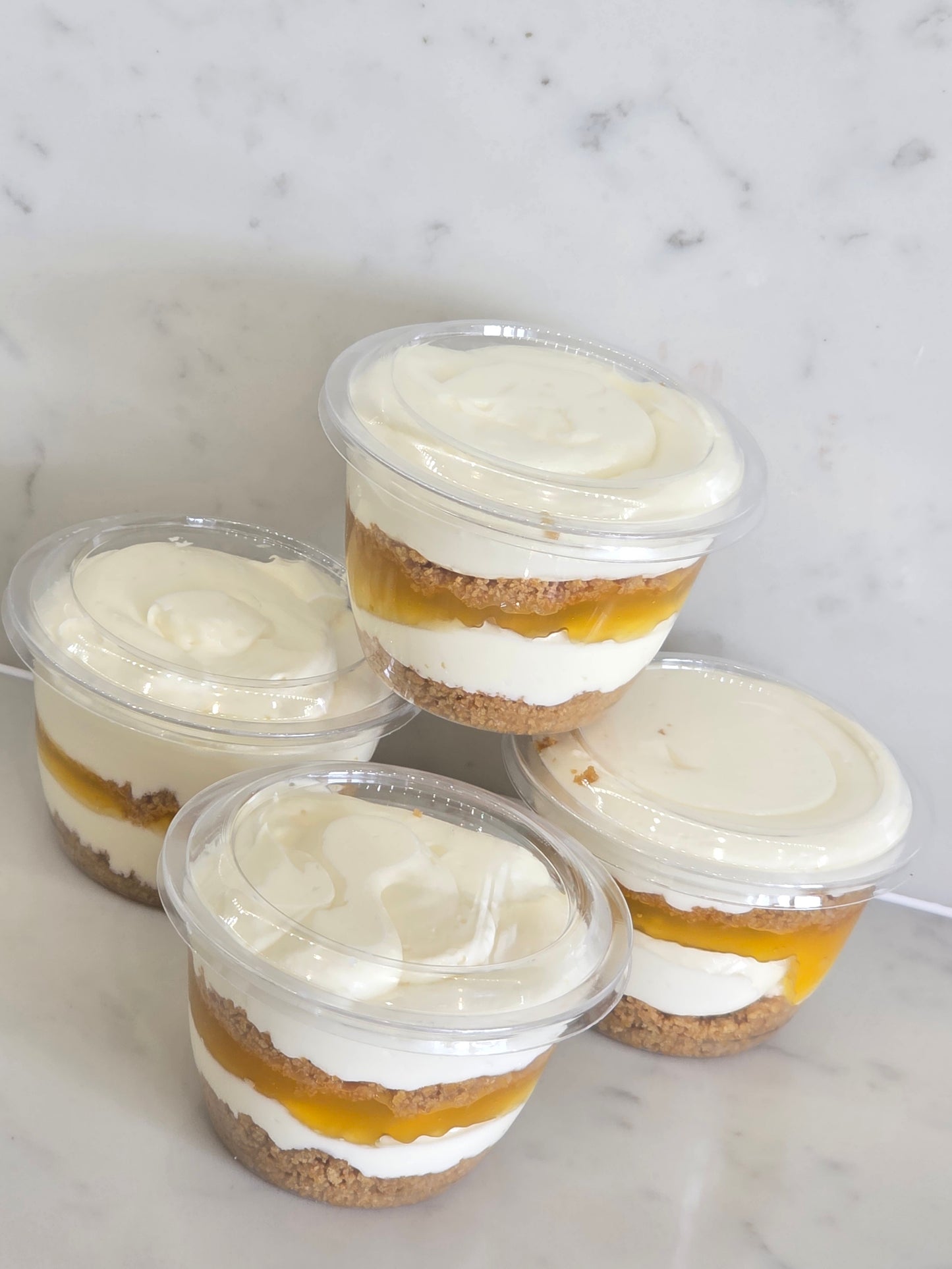 GLUTEN FREE - Layered Vanilla with Lemon Cheesecake Pot - COLLECTION ONLY