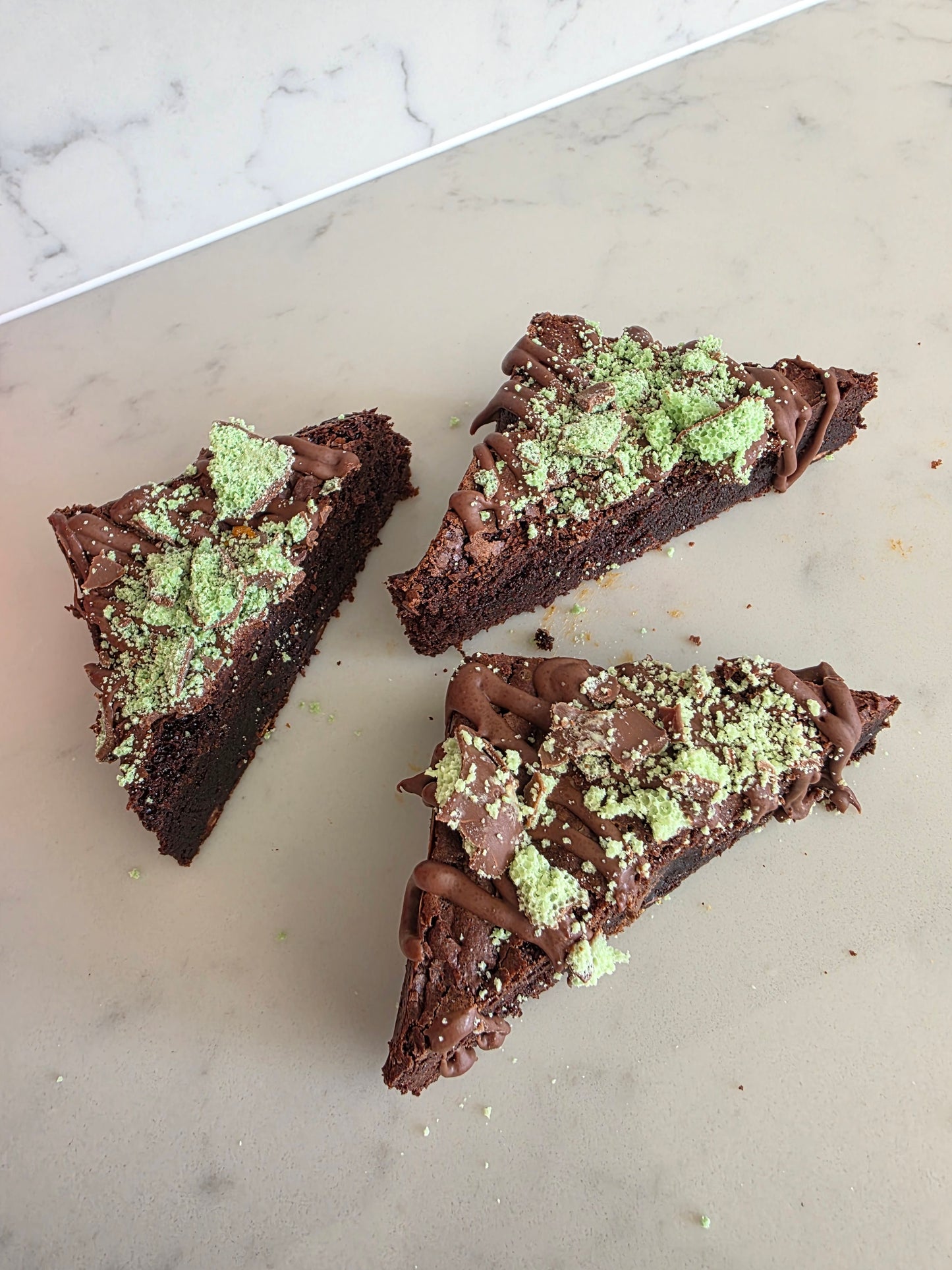 GLUTEN FREE Mint Aero Brownie