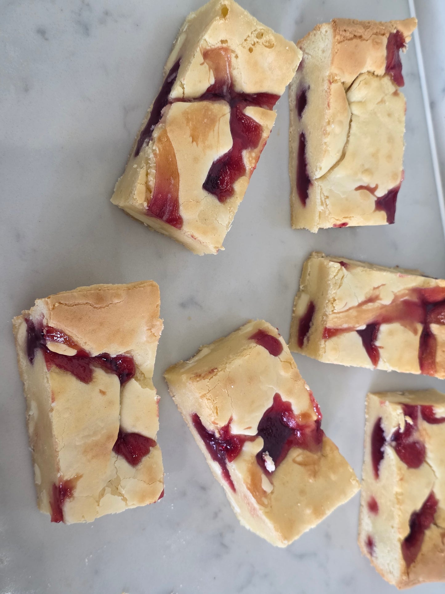 GLUTEN FREE - White Chocolate and Raspberry Blondie
