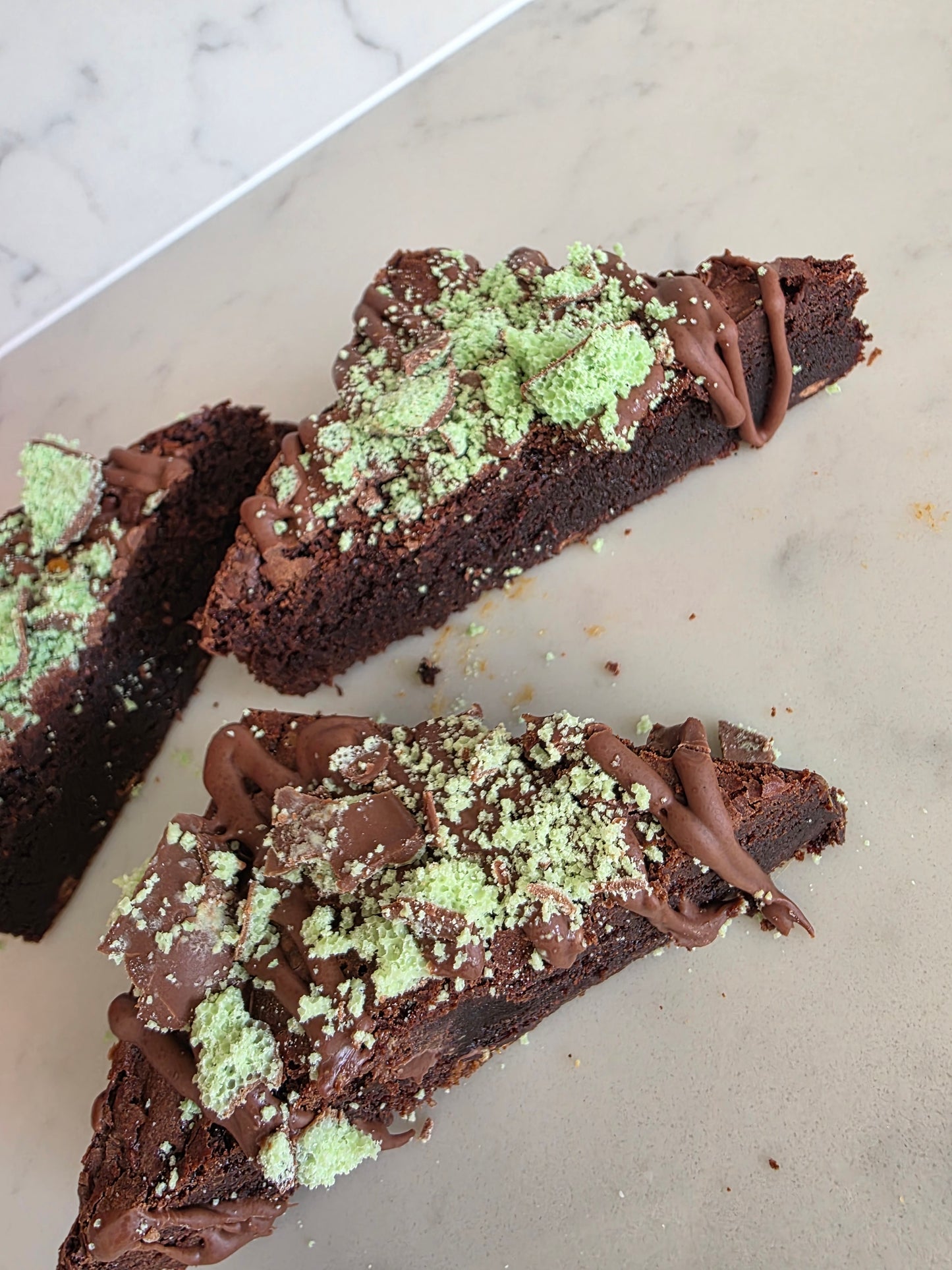 GLUTEN FREE Mint Aero Brownie