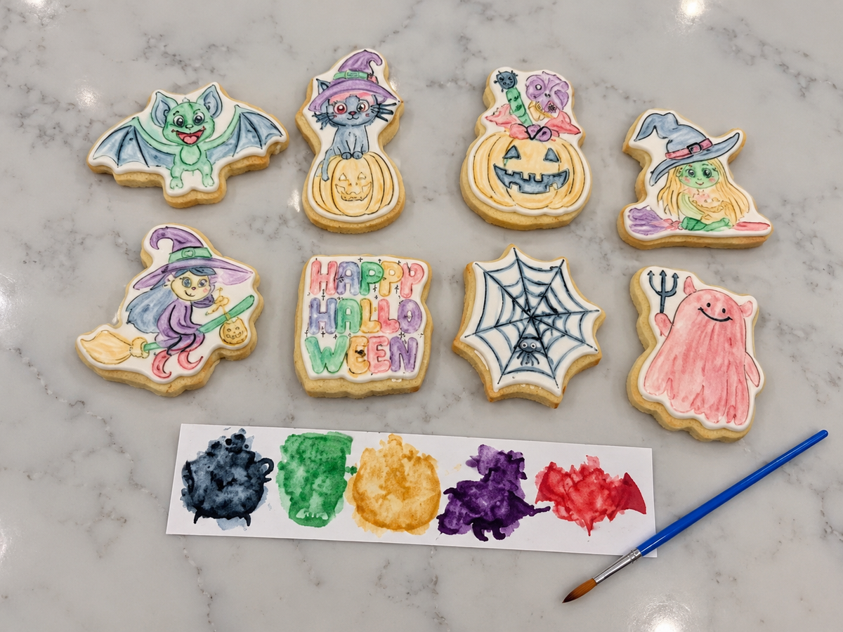 Halloween Paint Your Own Cookies - Gluten free - Set of 1
