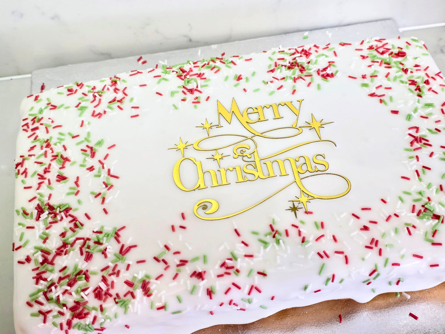 GLUTEN FREE - Christmas Old Cake - rectangular