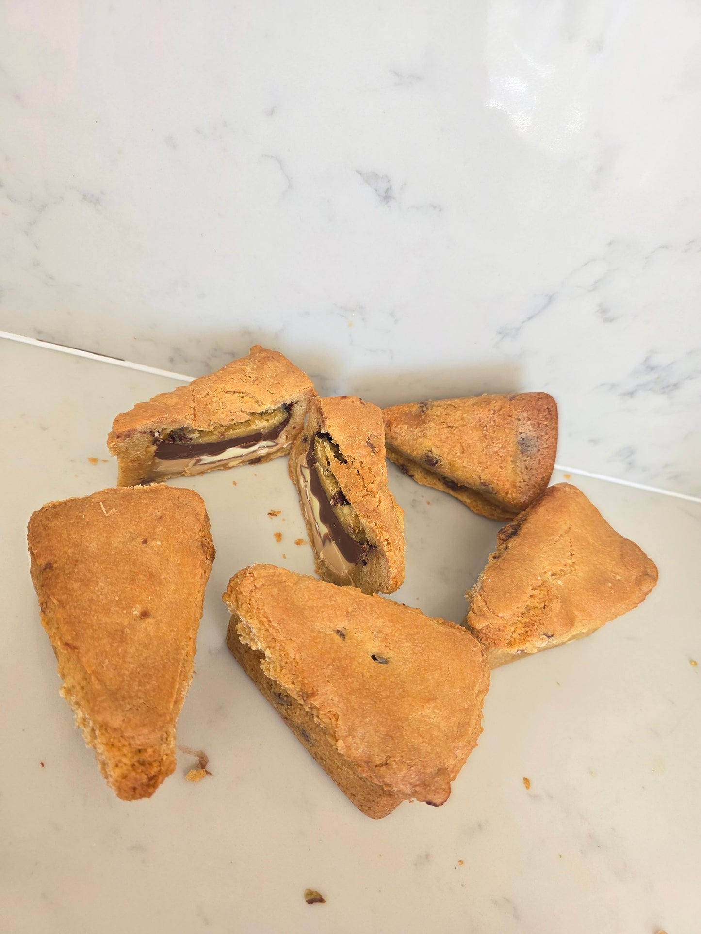 GLUTEN FREE Bueno Spread and Kinder Cookie Pie Slice