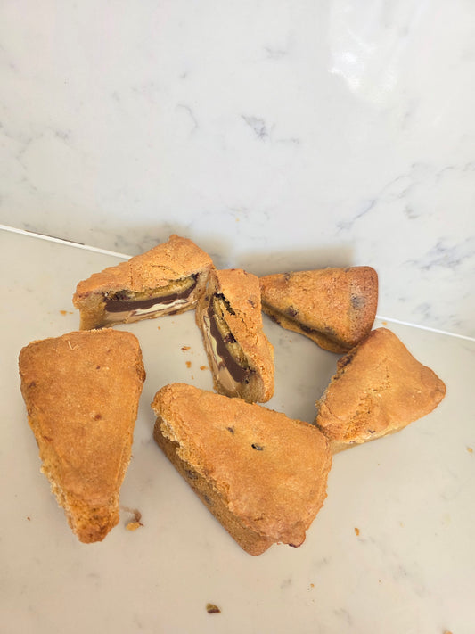 GLUTEN FREE Bueno Spread and Kinder Cookie Pie Slice