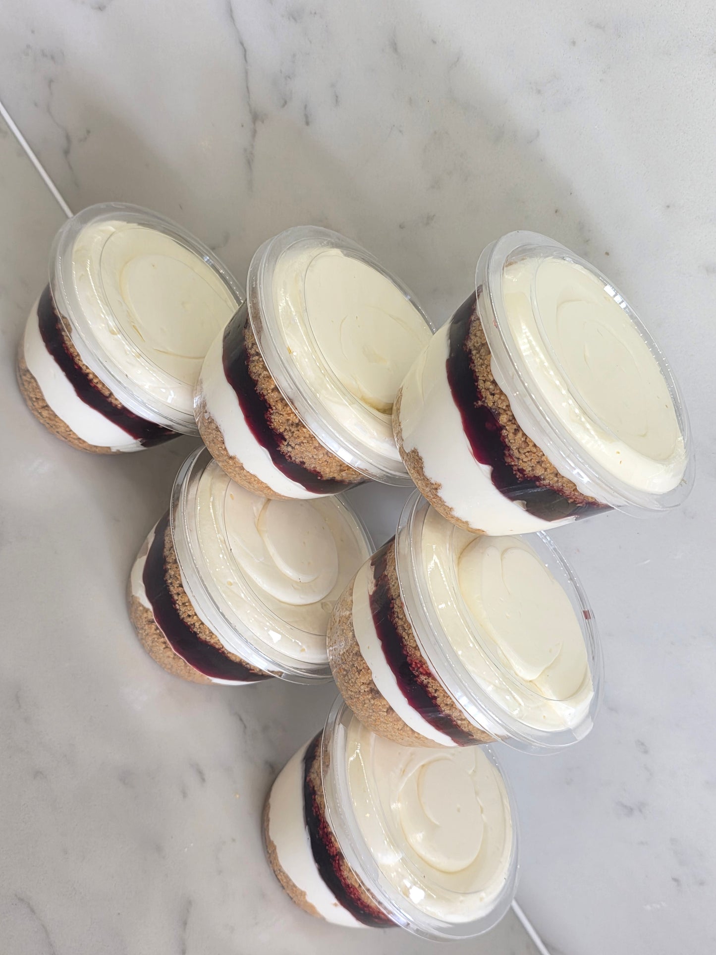 GLUTEN FREE - Layered Vanilla with Cherry Cheesecake Pot - COLLECTION ONLY