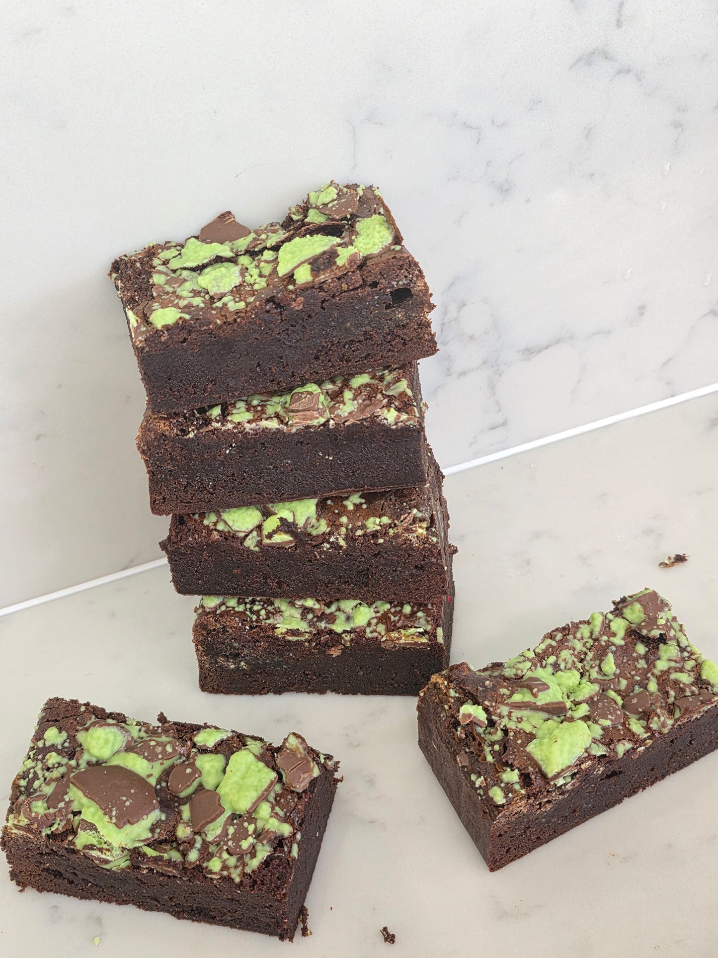 GLUTEN FREE Mint Aero Brownie