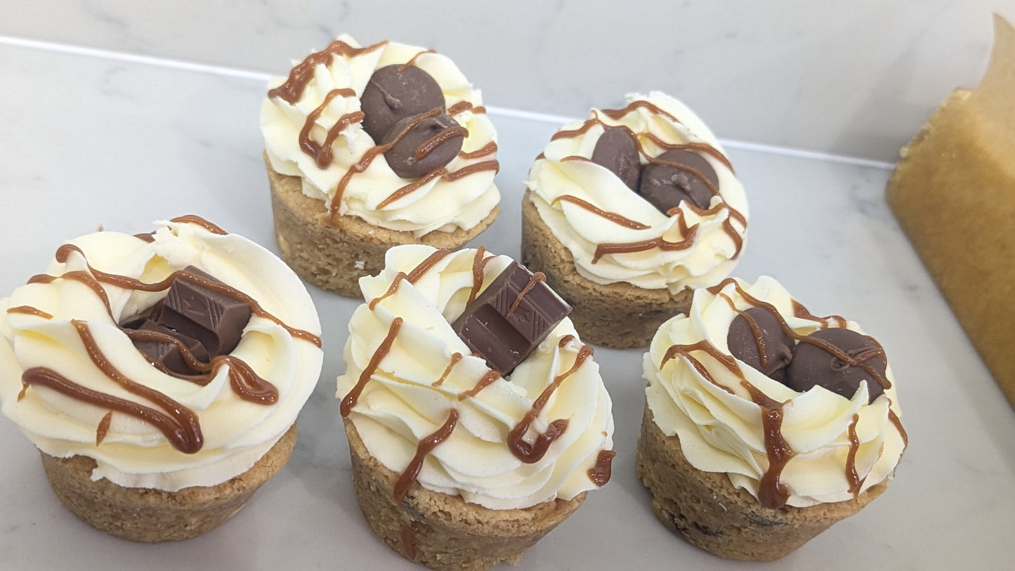 GLUTEN FREE Kinder Caramel Cookie Cups