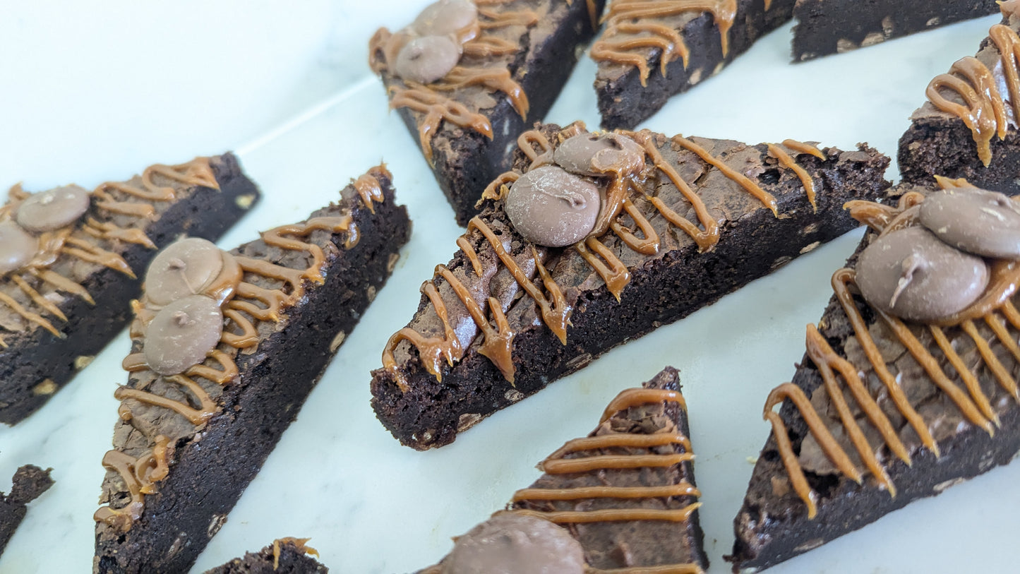 GLUTEN FREE Caramel Nibbles Brownie
