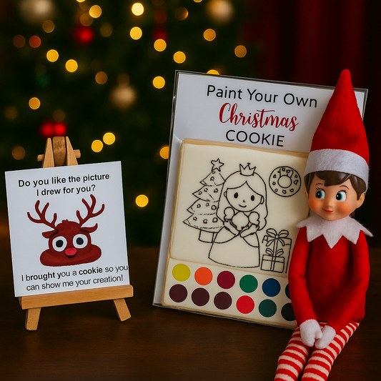 Paint Your Own Giant Cookie - Princess Edition - Christmas